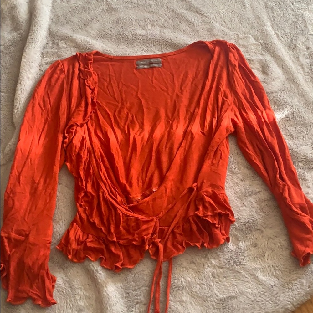 Flowy orange top